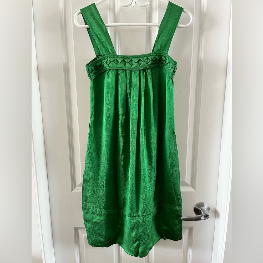 Banana Republic Vibrant Green Mini Dress